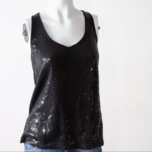 Velvet by Graham & Spencer sequins tank top-Small